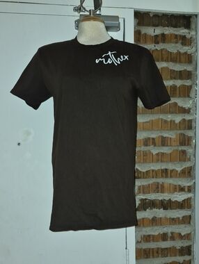Mother Dark Brown T-Shirt Tee Size S Small